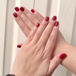 Red Gel Manicure