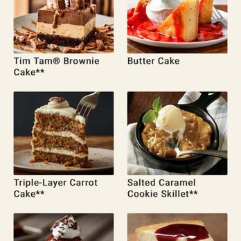 Outback Steakhouse - Dessert menu - Steakhouses Near Me - Buena Park, California Outback Steakhouse - Dessert menu - Steakhouses Near Me - Buena Park, California