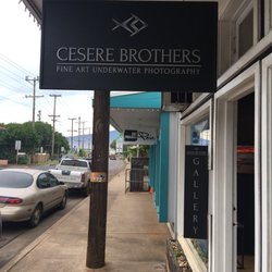 Cesere Brothers - Fine Art Underwater Photography - Sign out front.