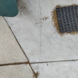 a person standing on a sidewalk a person standing on a sidewalk