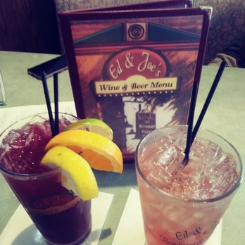 Ed & Joe's Pizza - Sangria and Raspberry Breeze . - Pizza Near Me - Tinley Park, Illinois