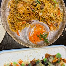 Sumo Sushi & Hibachi - House Stir fry noodles & Texas Roll