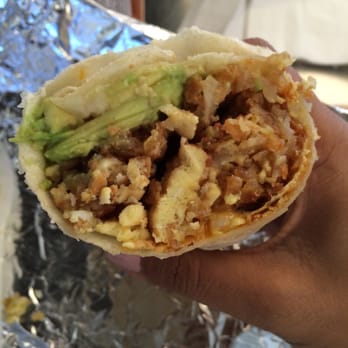 Phanny's - Sausage breakfast burrito with hash browns and avocado - Breakfast & Brunch Near Me - Redondo Beach, California Phanny's - Sausage breakfast burrito with hash browns and avocado - Breakfast & Brunch Near Me - Redondo Beach, California