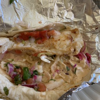 Taco Ocho - Grilled fish taco and flour tortilla. - Tacos Near Me - McKinney, Texas