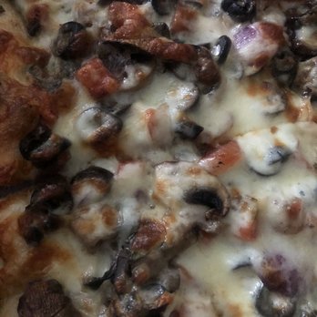 Sinapi's Pizza Rustica - Pizza with purple onions, fresh mushrooms and olives. - Pizza Near Me - Bedford Hills, New York Sinapi's Pizza Rustica - Pizza with purple onions, fresh mushrooms and olives. - Pizza Near Me - Bedford Hills, New York