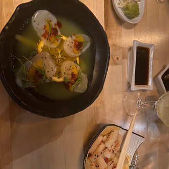 O-Ku - Shaved Hokkaido Scallop Aburi Style'' - Sushi Bars Near Me - Washington Dc, District of Columbia