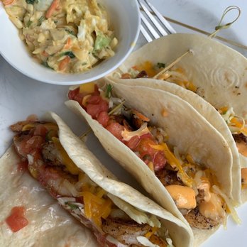 Skipper's Dockside - Blackened shrimp tacos - Seafood Near Me - Key Largo, Florida Skipper's Dockside - Blackened shrimp tacos - Seafood Near Me - Key Largo, Florida