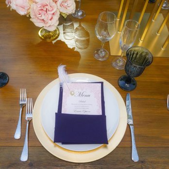 Two Sorella Events - Table setting & menu - DJs Near Me Two Sorella Events - Table setting & menu - DJs Near Me