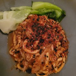 Houndstooth Restaurant - Noodles w/duck confit & bokchoy.