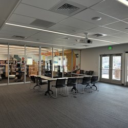 Sisters Library - Sisters Community Room. Maximum Occupancy is 57.