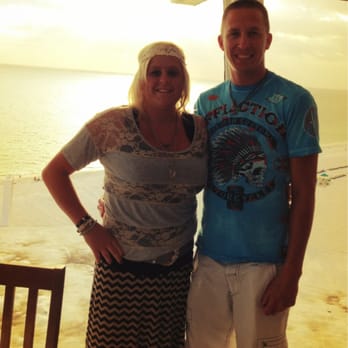 Spinners Rooftop Grille - Fiancé and I at spinners - Lounges Near Me - St. Pete Beach, Florida