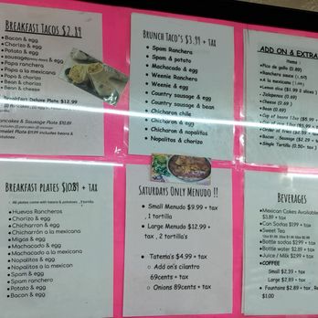 Little Taco Factory - Menu March 2025 - Breakfast & Brunch Near Me - Uvalde, Texas Little Taco Factory - Menu March 2025 - Breakfast & Brunch Near Me - Uvalde, Texas