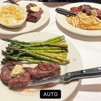 Weber Grill Restaurant - New York Strip Mac n Cheese Asparagus French Fries - Barbeque Near Me - Chicago, Illinois