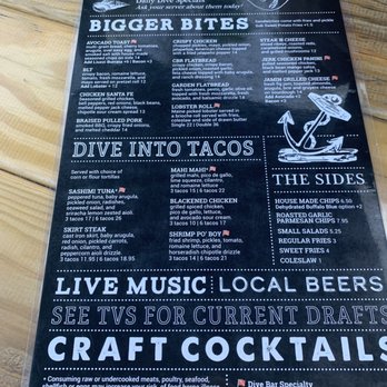 Dive Bar & Restaurant - Menu - New American Near Me - West Haven, Connecticut Dive Bar & Restaurant - Menu - New American Near Me - West Haven, Connecticut