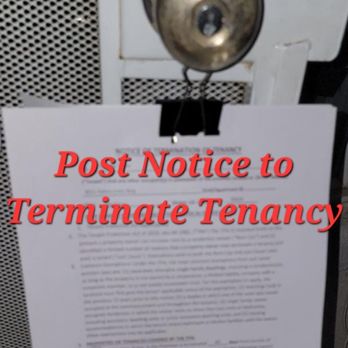 Process Server Today - Post Notice to Terminate Tenancy - Process Servers Near Me - Sacramento, California