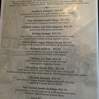The Veranda - The Menu - Southern Near Me - Fort Myers, Florida The Veranda - The Menu - Southern Near Me - Fort Myers, Florida