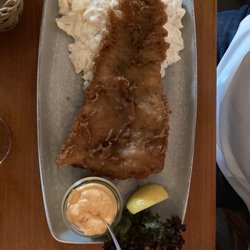 Fischküche Laboe - Backfisch mit Kartoffelsalat