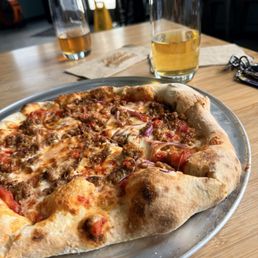 Pizza and beers Pizza and beers
