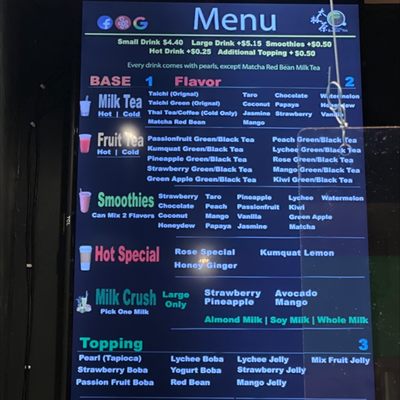 Menu photo 4 Taichi Bubble Tea Downtown Chattanooga, TN