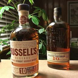 Liquor Barn Sunday shopping finds. Bulliet and Russell's both 10 year aged.