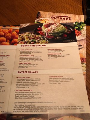 Menu photo 4 Outback Steakhouse Las Vegas, NV