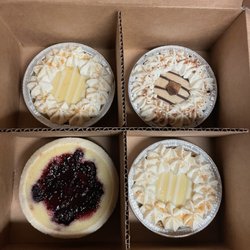Buttermilk Sky Pie Shop - 2 Key Lime Mini Pies 1 Peanut Butter Cream Mini Pie 1 blackberry Custard Mini Pie