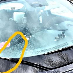 Gunnison Auto Glass - The crack in my windshield.