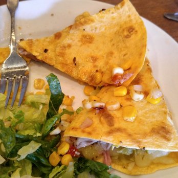 Blue Tractor Barbeque - My half eaten quesadilla. - American Near Me - Traverse City, Michigan