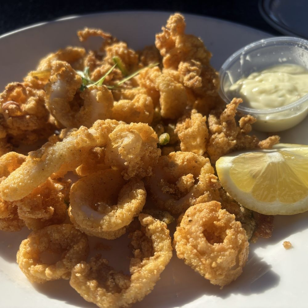 Azotea - Calamari itself was good but the sauce was just mayo - Wine Bars Near Me - Livermore, California