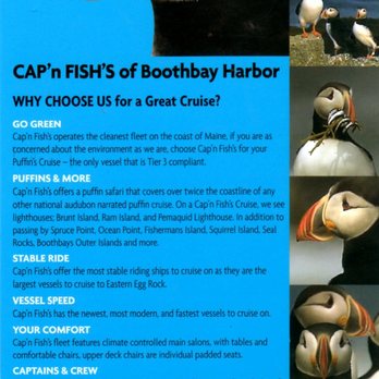 Cap'n Fish's Cruises - Info - Boat Charters Near Me - Boothbay Harbor, Maine