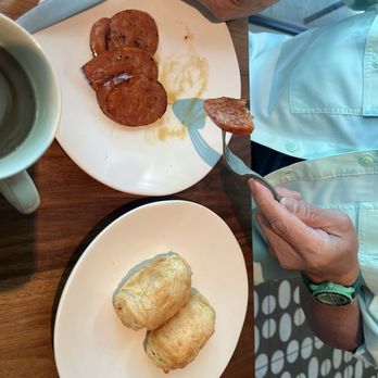 Mara - Underbaked mini chocolate croissants and Portuguese sausage - Mediterranean Near Me - Honolulu, Hawaii