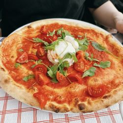 Pizzeria Ranch - Burrata tomato arugula salad