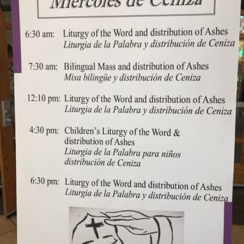 St Luke's Catholic Church - Ash Wednesday services - Churches Near Me - El Paso, Texas