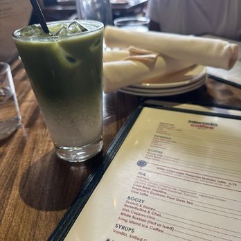 Au Cheval - White Chocolate Pistachio Matcha Latte - Burgers Near Me - New York, New York Au Cheval - White Chocolate Pistachio Matcha Latte - Burgers Near Me - New York, New York