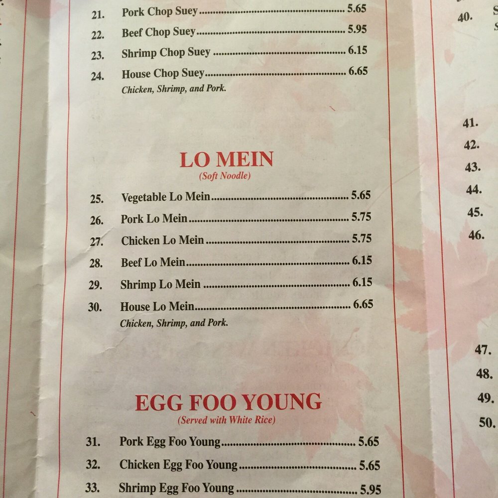 Lucky Chinese Restaurant - the menu of the restaurant - Chinese Near Me - Thomson, Georgia