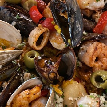 Basque Tapas Bar - Marisco paella for two - Spanish Near Me - Tarrytown, New York
