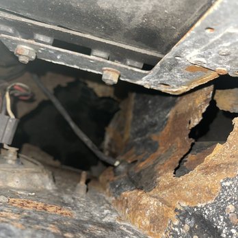 Let'sGo Campers - Rusted out wheel well in vehicle - RV Rental Near Me - Coombs, British Columbia