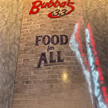 Bubba's 33 - Front of Menu - American Near Me - Wesley Chapel, Florida