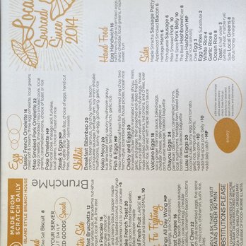 Koko Head Cafe - Menu - Breakfast & Brunch Near Me - Honolulu, Hawaii
