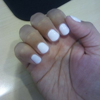 Nails On Nails & Spa - Gel manicure  in the shade white bunny - Nail Salons Near Me - Whittier, California