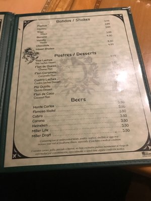 Menu photo 5 Antigua Guatemala Restaurant Miami, FL