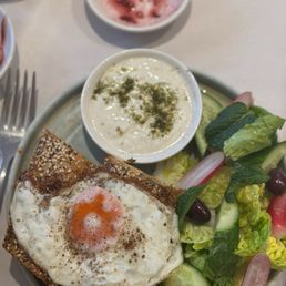 Spinach Bureka with Fried Eggs