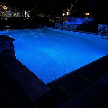 Premier Pools & Spas - Completed pool at night. - Pool & Hot Tub Service Near Me - Vacaville, California Premier Pools & Spas - Completed pool at night. - Pool & Hot Tub Service Near Me - Vacaville, California