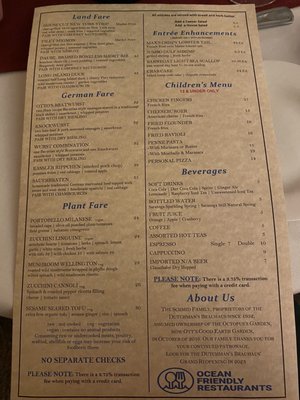 Menu photo 3 Ott's Good Earth Garden West Creek, NJ Menu photo 3 Ott's Good Earth Garden West Creek, NJ