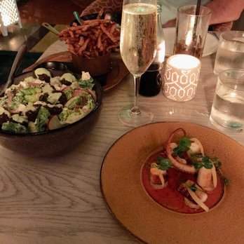 Byblos Miami - Baby Gem Salad with Spanish Octopus - Mediterranean Near Me - Miami Beach, Florida