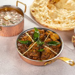 The Desi Accent - Lunch Combo - Chicken Ghee Roast, Dal Makhani, Rice & Butter Naan