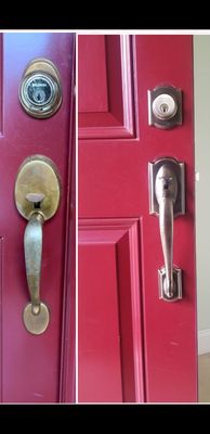 Residential and Commerci hardware upgrades. - Security upgrades as well as cosmetic upgrades can be done seamlessly with all sorts of doors. Residential and Commerci hardware upgrades. - Security upgrades as well as cosmetic upgrades can be done seamlessly with all sorts of doors.