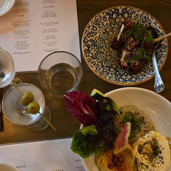 Aba - Our favorite spreads and pork belly - HH - Mediterranean Near Me - Chicago, Illinois