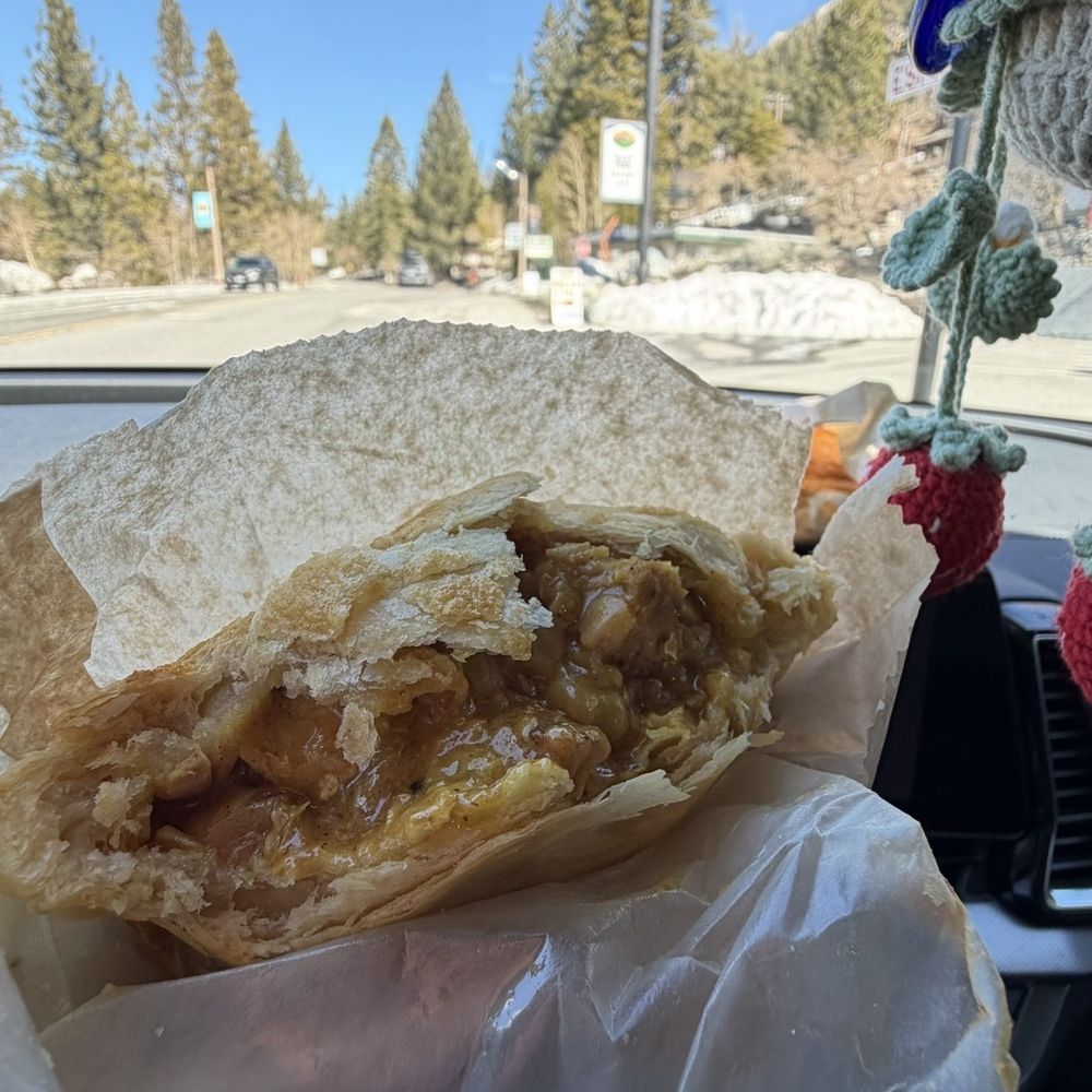 Pino Pies - Butter chicken. I chowed down in the car and had to go back for some frozen ones - Desserts Near Me - June Lake, California