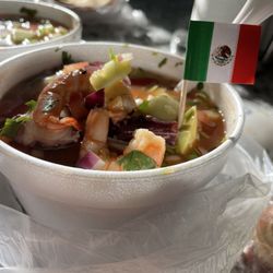 El Mariscos Uruapan - Camarón y Pulpo tostada